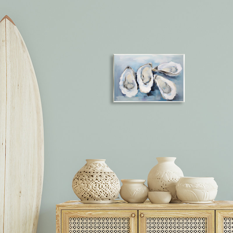 «Four Oysters Impression» par Petal Prints Design, H 10 po x l 15 po