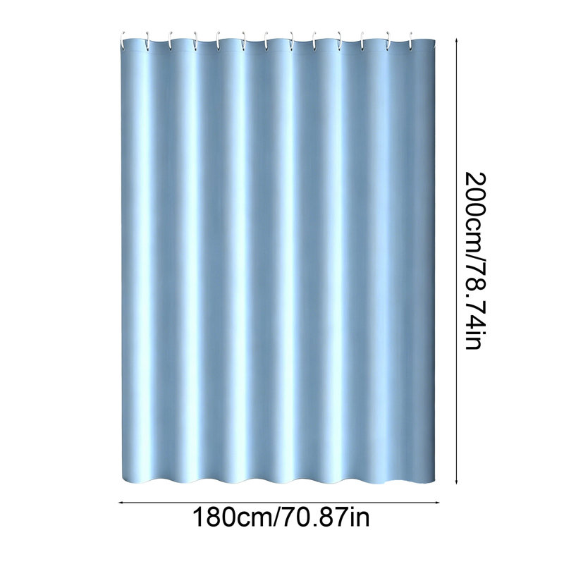 Kbndieu Solid Color Waterproof Outdoor Curtains Singles Sheet Suitable for Patios and Pergolas Providing Privacys and Protection From Wind and Rain with Plastic Rings