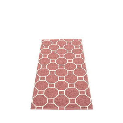 Rakel Geometric Area Rug in Pink/Ivory