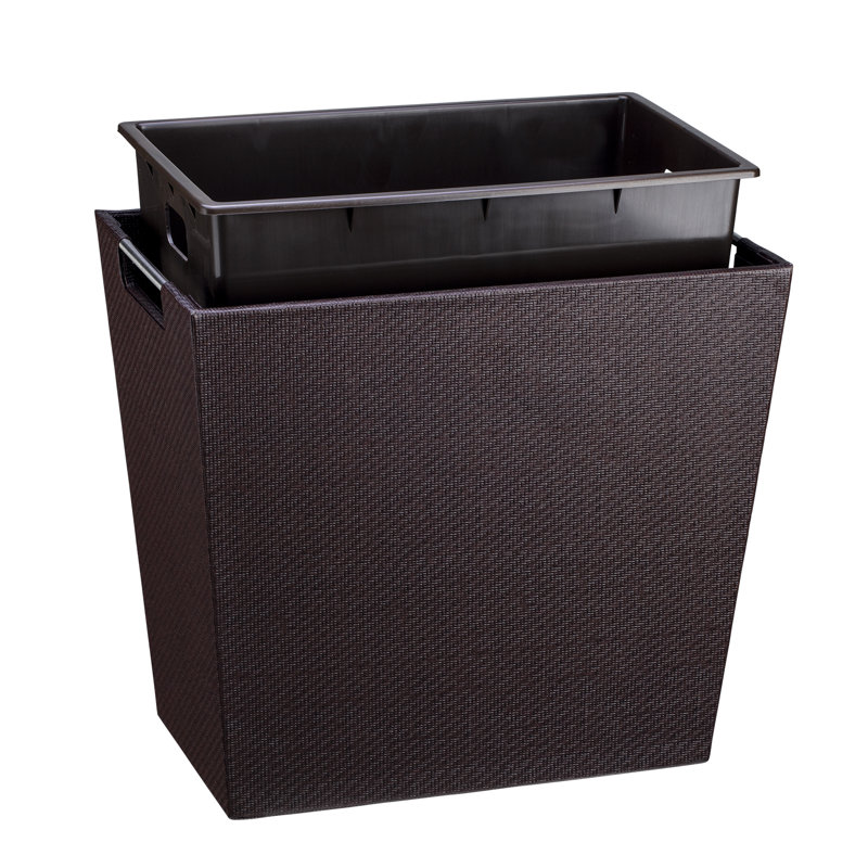 Corbeille pour déchets 4 gallons Zhanelle, Chocolat