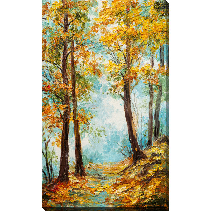 « automne trees », reproduction d’art sur toile tendue, H 30 po x l 18 po x P 1 po