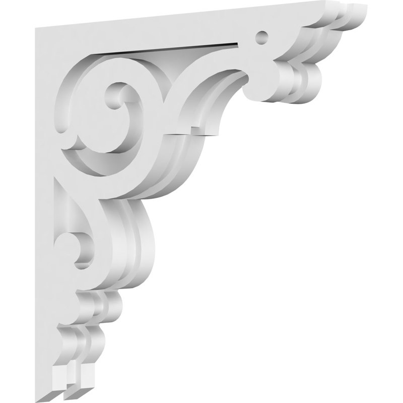 Corbeau en PVC de qualité architecturale Hurley, H 12 po x l 12 po x P 1,875 po