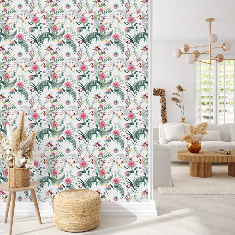 Panneau de papier peint adhésif Holly-Grace, L 2,08 pi x L 10,42 pi