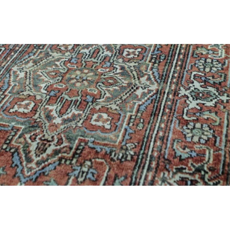 Hand-Knotted High-Quality Red and Red Runner