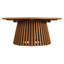Table basse d'extérieur ronde en bois de teck de 39 po Amare-1466675278