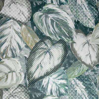 Chelchowska Collection Glass Bead Finish Ficus Leaf 10.05m x 70cm Wallpaper Roll