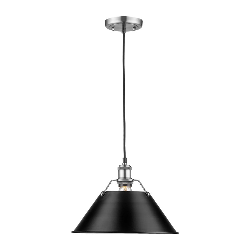 Weatherford 1 - Light Pendant, Black, Pewter, 131.5" H x 14" W x 14" D