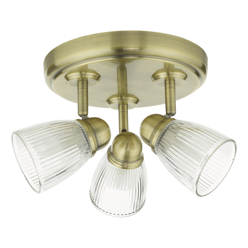 Abdarahman Glass Semi Flush Mount