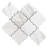Stately Arabesque 11" x 12" Porcelain Marble Look Wall & Floor Tile-72531495