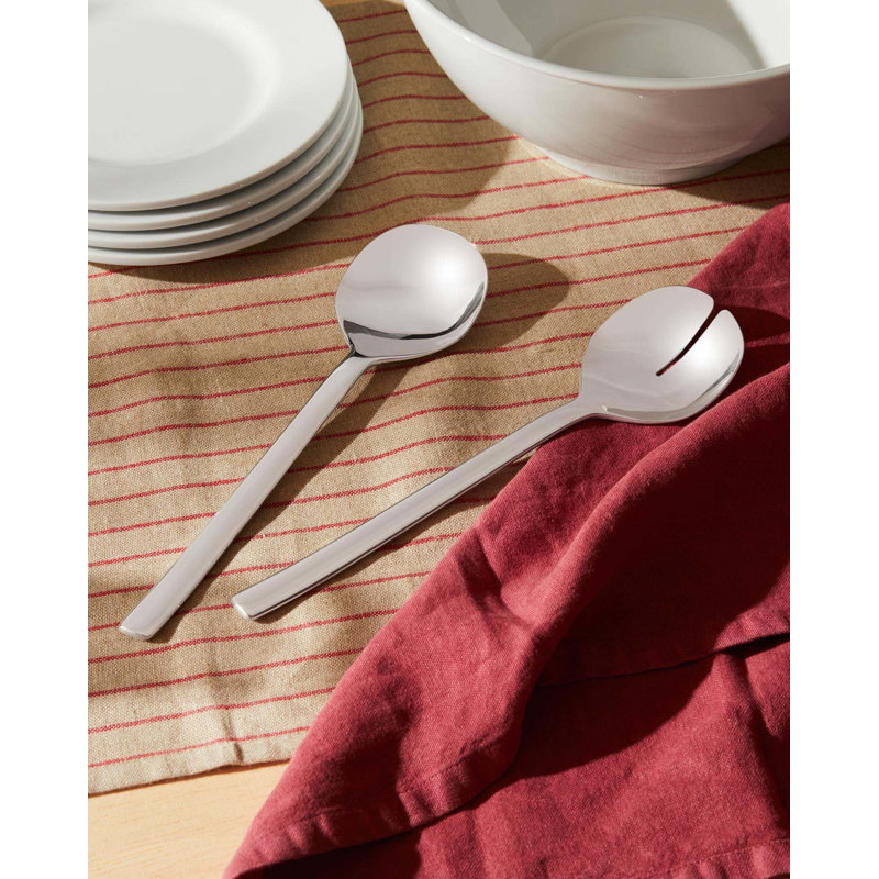 Ovale Stainless Steel Salad Serving Set
