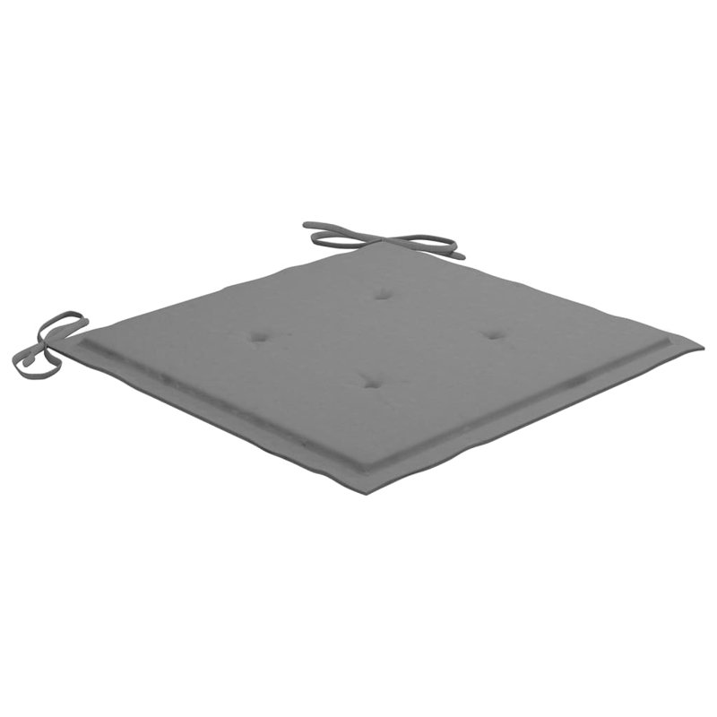 Outdoor Seat Cushion, Gray, 19.7" x 19.7" x 1.2"