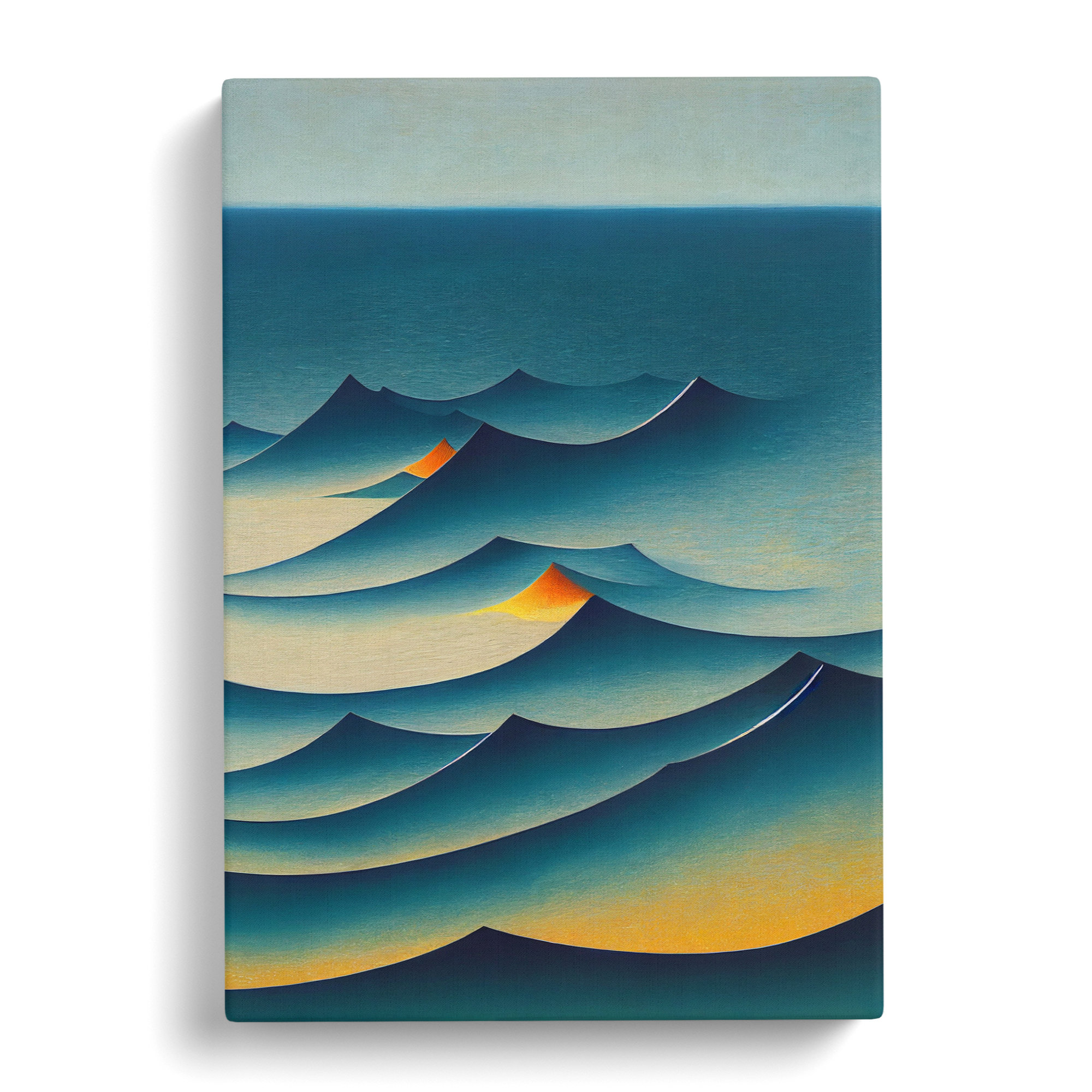 House of Hampton Ocean Waves Abstract - Wrapped Canvas Graphic Art ...
