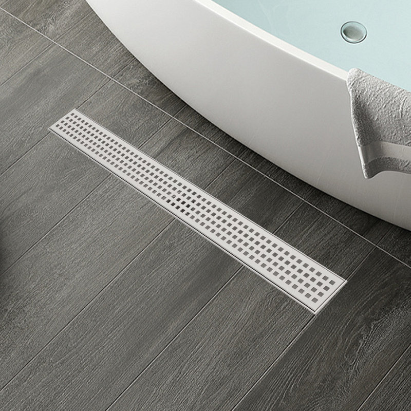 24'' W Linear Grid Shower Drain