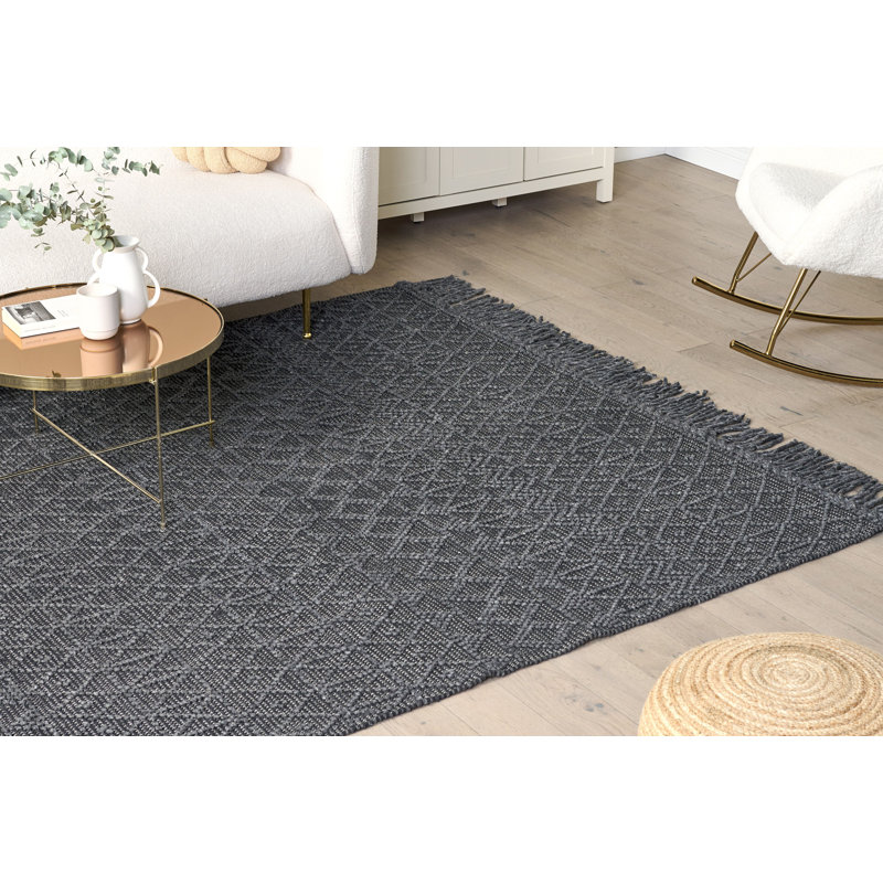 Oxnard Rectangle Geometric Hand Woven Area Rug, Rectangle 200 x 300cm