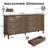 6-Drawer Double Wide Wood Dresser For Bedroom, Deep Brown Burnt Wood Finish With Self-Closing Slides And Anti-Tip Kit-1150120620