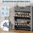 Shoe Cabinet with 2 Flip & 1 Top Drawer, Wooden Adjustable Organizer for Entryway & Living Room-718919491-706500401