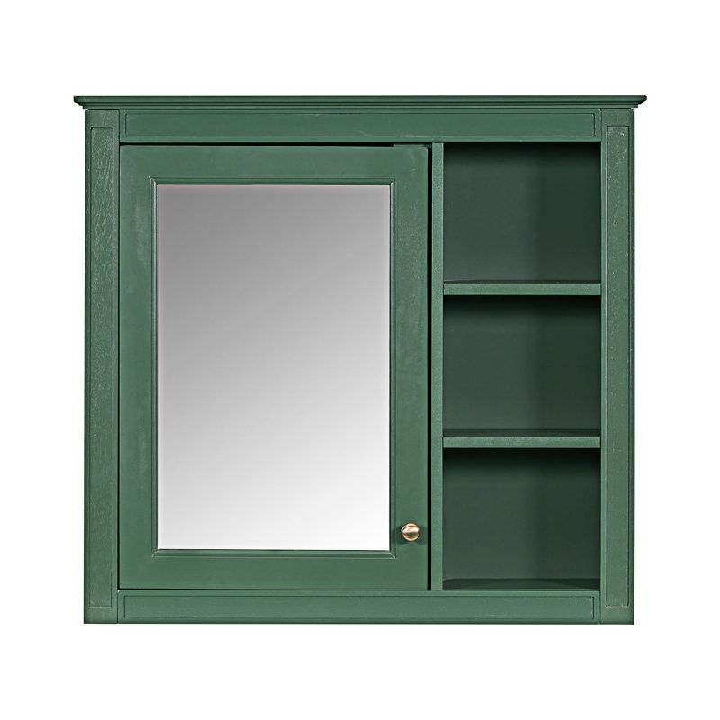Armoire à pharmacie murale avec miroir, Vert