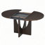 Ensemble de table de salle à manger extensible moderne 5 pièces avec rallonge amovible de 16,2 po pour petits espaces-1818530321-1818530320