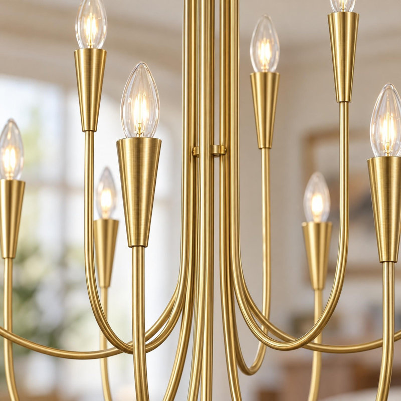 Dix luminaires suspendus modernes en forme de U pour la salle à manger, le vestibule, le hall d'entrée, le escalier et le salon