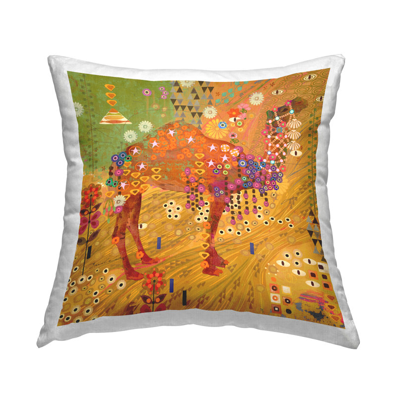 Geometric Polyester Throw Pillow