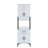 Multi-Purpose Cabinet, White Finish, 23.6 x 78.2 x 9.8 Inches | 100% Melamine Coated E1 Quality Chipboard, Thickness: 0.7 Inches | Stylish Storage Solution for Home & Office, Durable and Elegant Design