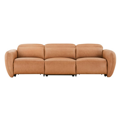 Astro 109" Genuine Leather Reclining Modular Sofa