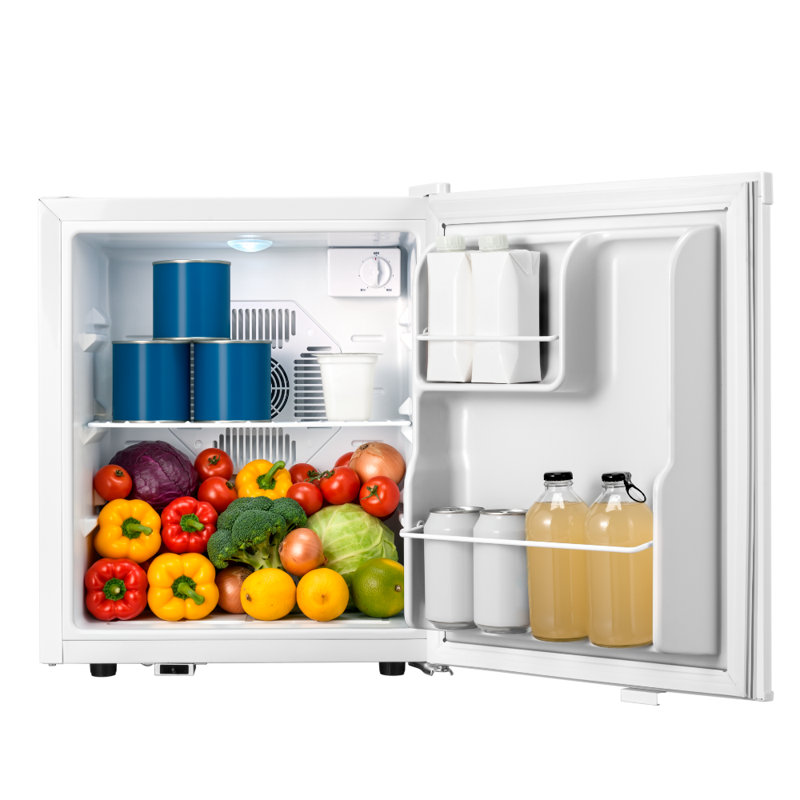 Compact 1.34 Cu Ft Mini Fridge with 7-Stage Temp Control & LED Light – Quiet ≤38dB, Energy-Efficient for Dorms, Offices & Bedrooms