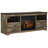 Dazya Unfinished TV Stand for TVs up to 60" with Fireplace Included