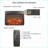 Electric Fireplace Insert, 23-Inch Traditional Ultra Thin Heater with Realistic Flame, Remote | Tempered Glass+Sheet Metal+Plastic | Antique Black
