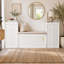 Banc de rangement tout-en-un avec coussin, compartiments, tiroirs et tablettes ouvertes, banc de rangement-1749570484