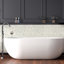Carreau de mosaïque en marbre aiguisé hexagonal 1 po x 12 po Arabsecato Carrara-130060403