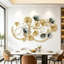 Art mural en feuille de ginkgo l 48 po x H 28 po, décoration murale en feuille de ginkgo Lucky