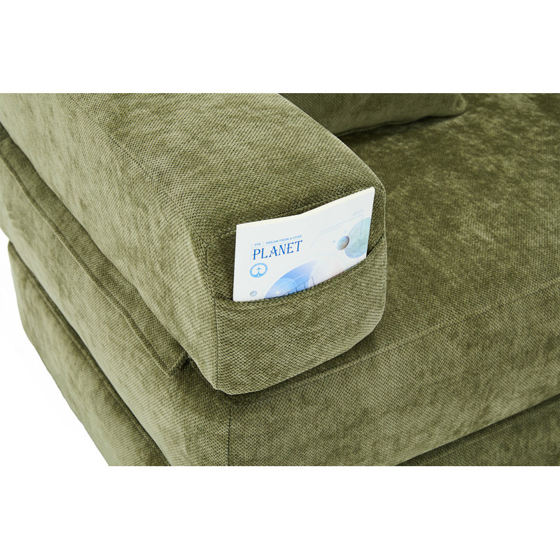 Canapé-lit pliant avec coussins - chaise convertible, canapé de plancher et matelas pour un confort polyvalent