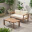 Causeuse et table basse