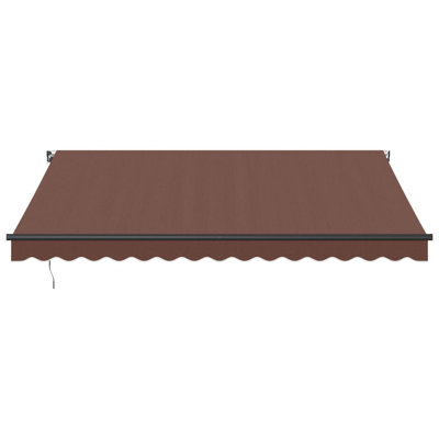 Dakota Fields Polyester Cover Retractable Patio Awning
