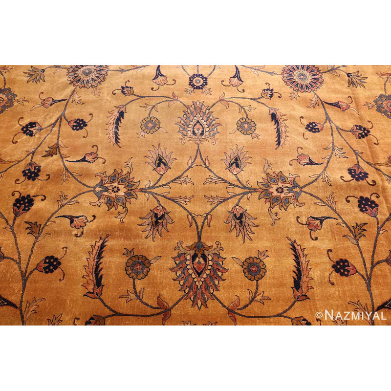 One-of-a-Kind 14' X 24'6" 1920s Area Rug in Red/Orange