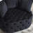 Black Velvet Living Room Accent - 40.6 In. Width Chair, Foam Filled Armchair For Interior Inches Wide,-599592815