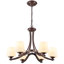Lustre à intensité variable en acier 6 lumières / lustre traditionnel-123768354