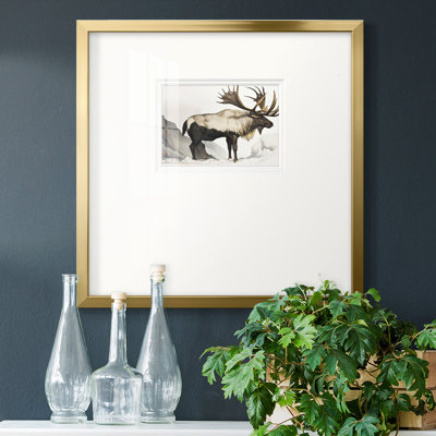 Maisey Elk Mounrtain, reproduction d'art encadrée
