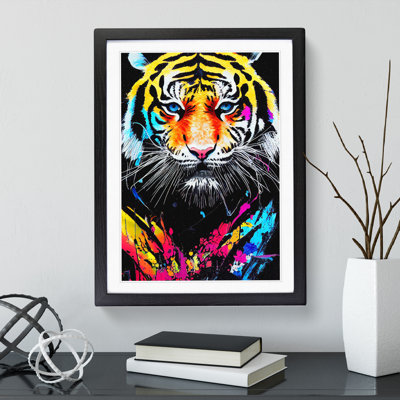 Painted Tiger No.1 Abstract - Wall Art