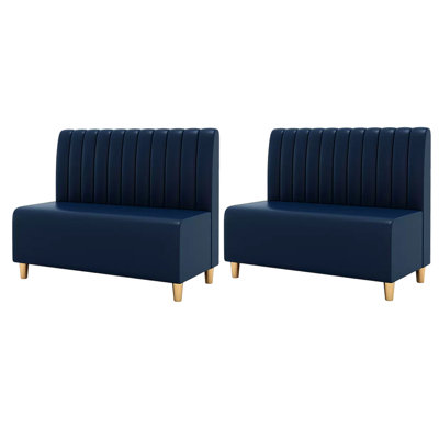 Banc rembourré en similicuir Nordic Modern