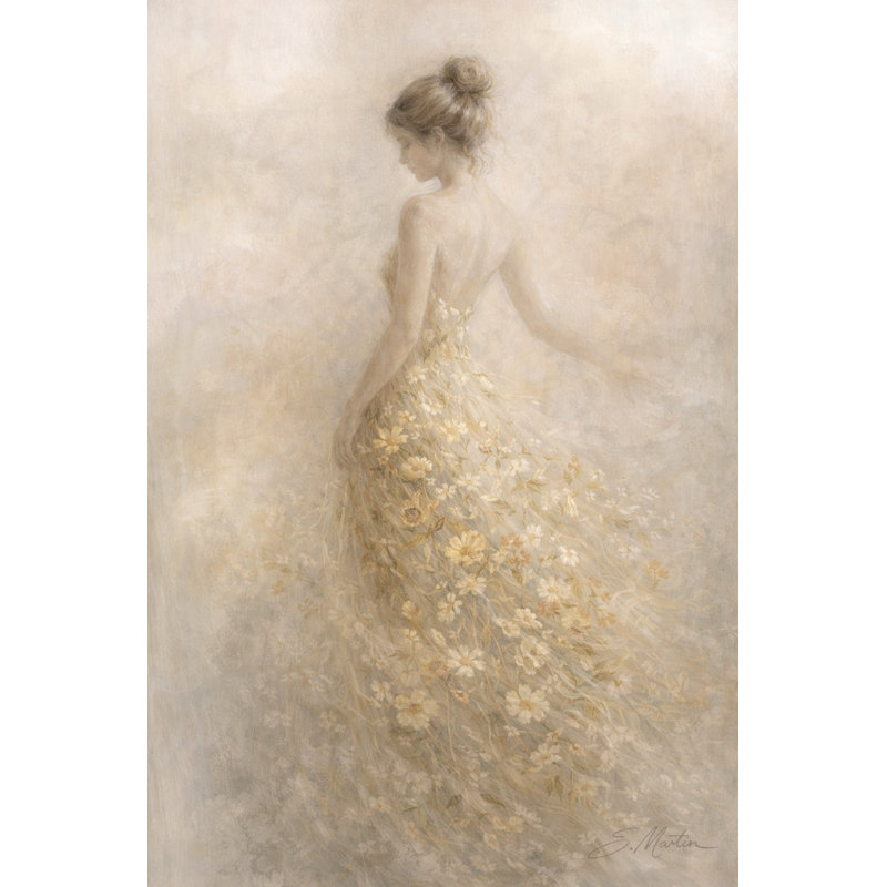 Art mural sur toile Floral Whisper, L 30 po x H 40 po x P 1,5 po