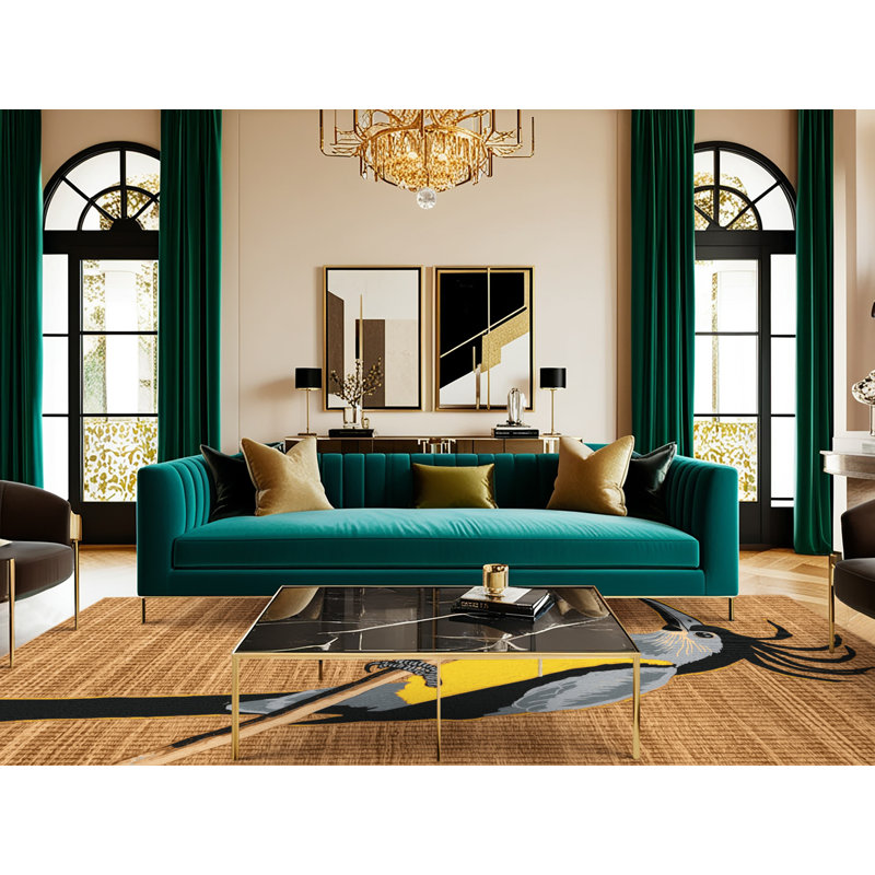  Tapis lavable tropicaux, Rond 3 pi