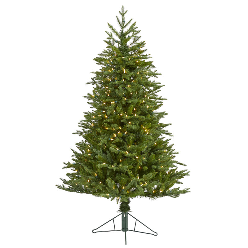 Sapin de Noël artificiel avec lumières claires, H 5 pi
