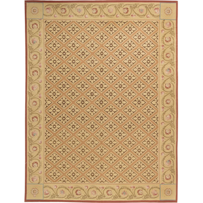 Modern One-of-a-Kind Rectangle 9' X 12' Hand Knotted Area Rug