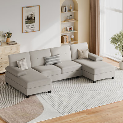 3-Piece Upholstered Sectional for Living Room