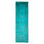Tapis bleu sarcelle transitionnel noué à la main de conception unique 2 pi 9 po x 8 pi 9 po