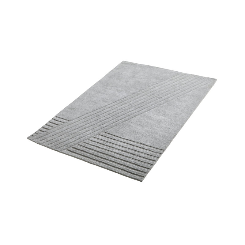 Gray Kyoto Rug, Rectangle 5'5" x 7'8"