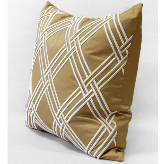 Embroidered Throw Pillow