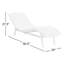 Portia Outdoor Teak Chaise Lounge-1867025032-1867025033